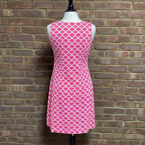 Katherine Way Pink & White Sleeveless Dress Sheath Size Small NEW - Picture 4 of 6
